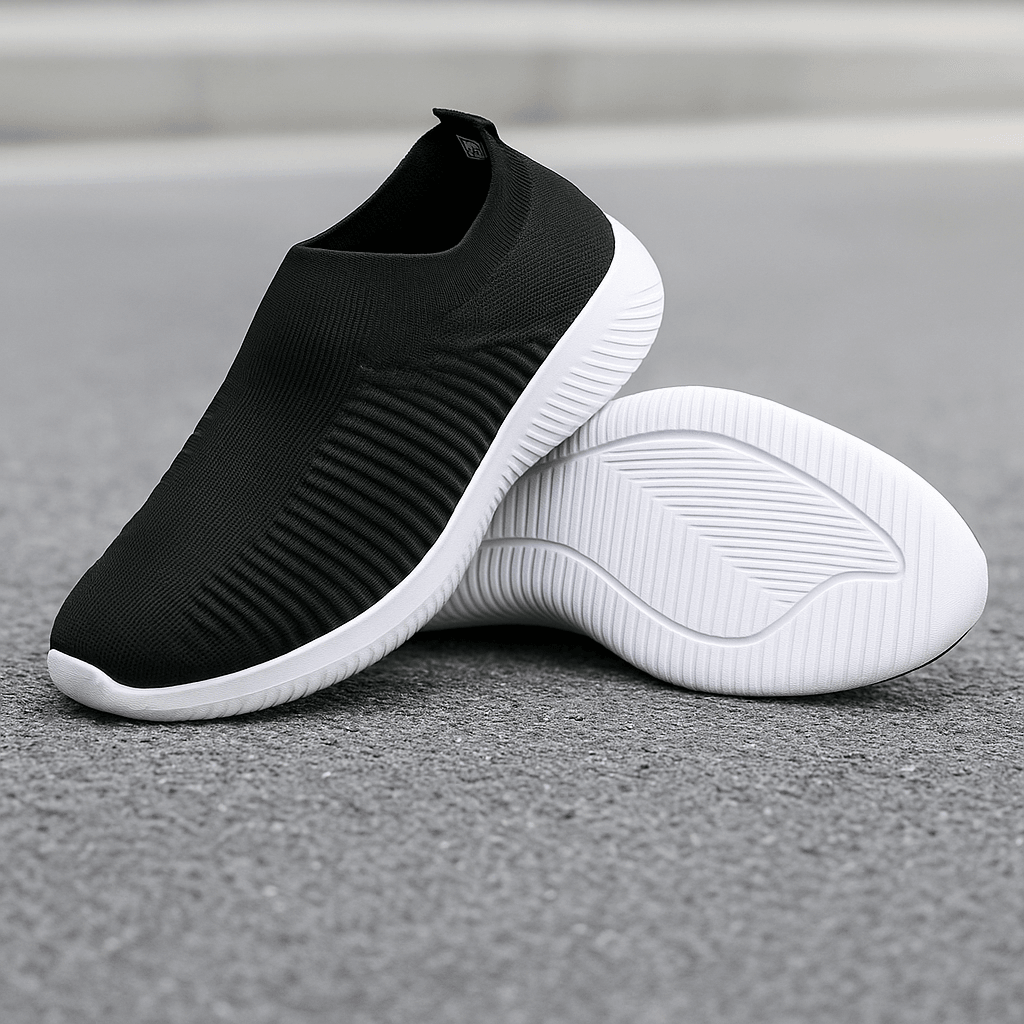 Women's Lightweight Mesh Slip-On Sneakers – Breathable, Low-Top Walking & Running Shoes