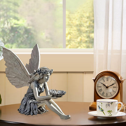 Fairy Angel Resin Statue – Handcrafted Garden Decoration & Jewelry Display Ornament