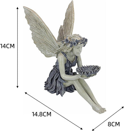 Fairy Angel Resin Statue – Handcrafted Garden Decoration & Jewelry Display Ornament