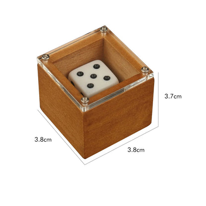 Magic Dice Trick Box Stage Illusion Prop for Kids & Adults Dot Number Change Dice Magic Props for Close-Up Performances