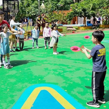 Hand Pulled Shuttle Ball Game – Elastic Fast Zoom Ball for Kids & Adults Arm Strength Training & Outdoor Fun Toy