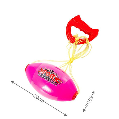 Hand Pulled Shuttle Ball Game – Elastic Fast Zoom Ball for Kids & Adults Arm Strength Training & Outdoor Fun Toy