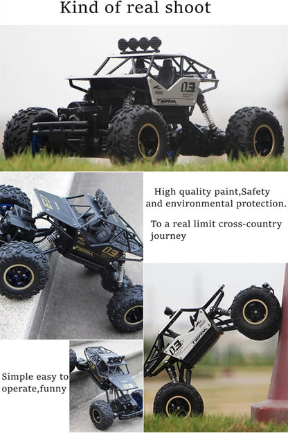 High-Speed 4WD RC Car for Kids – Off-Road Buggy with 2.4GHz Remote Control