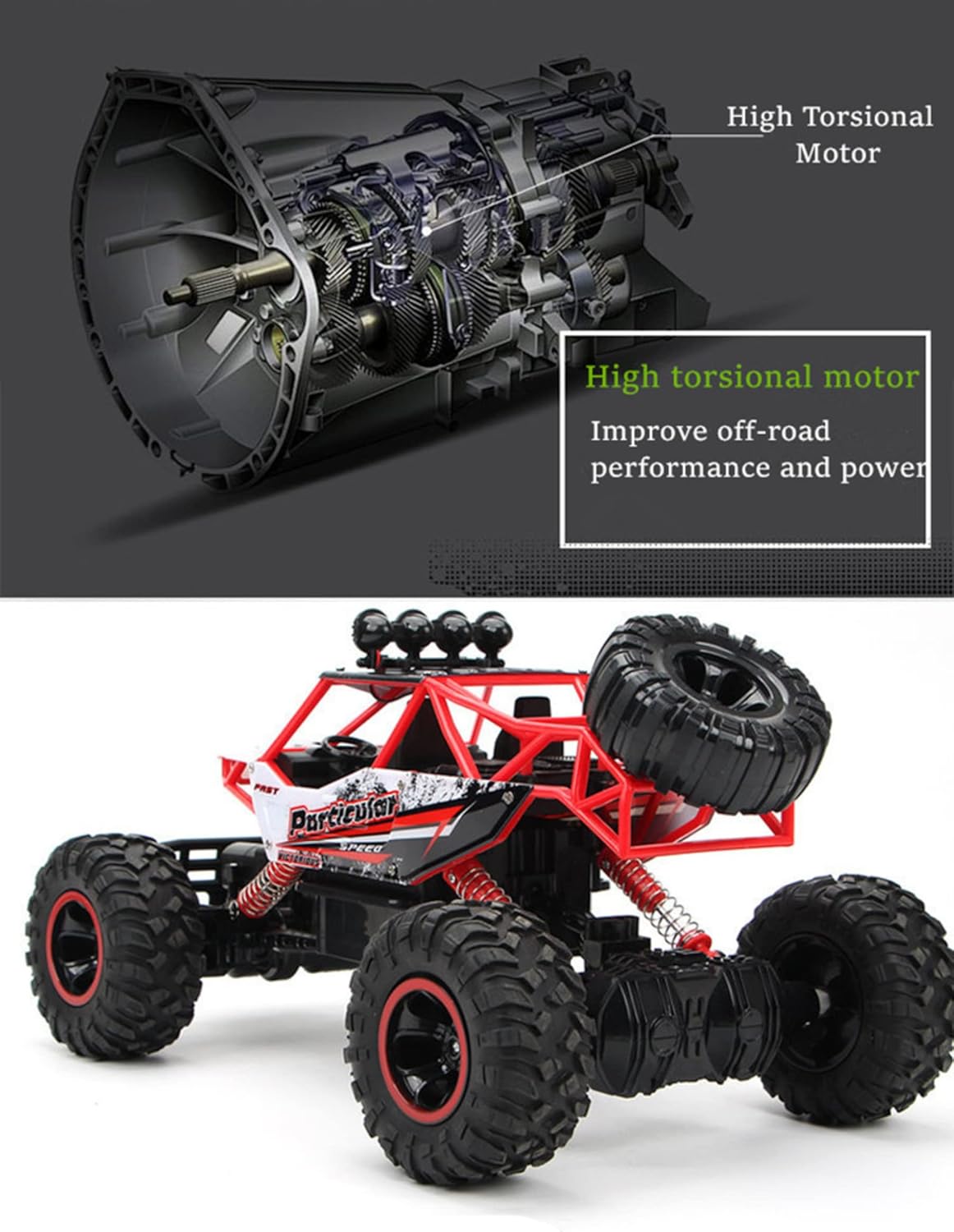 High-Speed 4WD RC Car for Kids – Off-Road Buggy with 2.4GHz Remote Control
