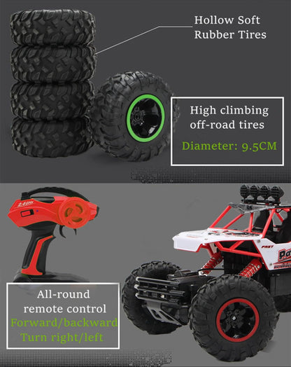 High-Speed 4WD RC Car for Kids – Off-Road Buggy with 2.4GHz Remote Control