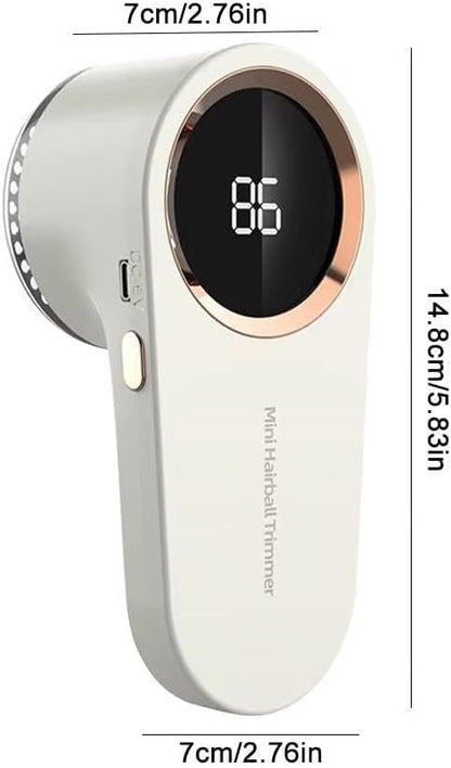 Rechargeable Fabric Shaver with LED Display – Electric Lint & Fuzz Remover for Sweaters, Clothing & Upholstery