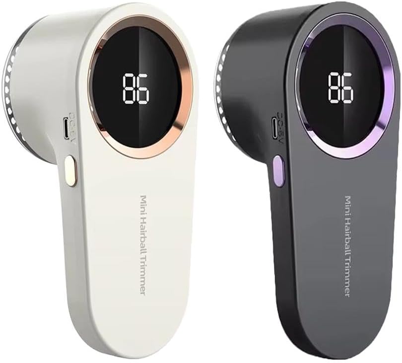 Rechargeable Fabric Shaver with LED Display – Electric Lint & Fuzz Remover for Sweaters, Clothing & Upholstery