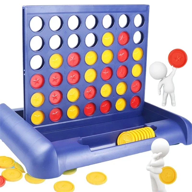 Foldable Connect 4 Game Educational Puzzle Toy for Kids and Family