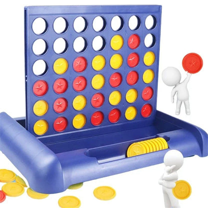 Foldable Connect 4 Game Educational Puzzle Toy for Kids and Family