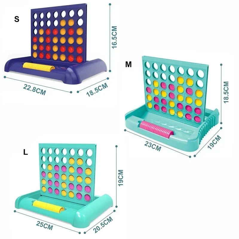 Foldable Connect 4 Game Educational Puzzle Toy for Kids and Family