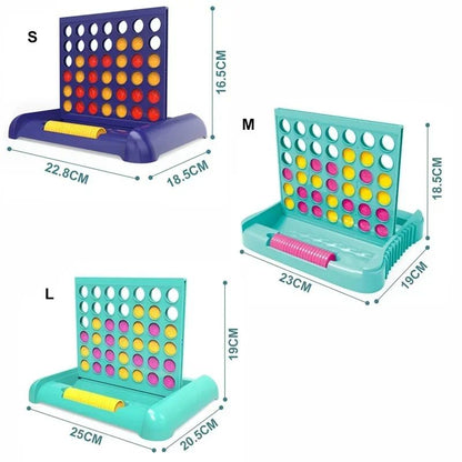 Foldable Connect 4 Game Educational Puzzle Toy for Kids and Family