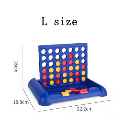 Foldable Connect 4 Game Educational Puzzle Toy for Kids and Family