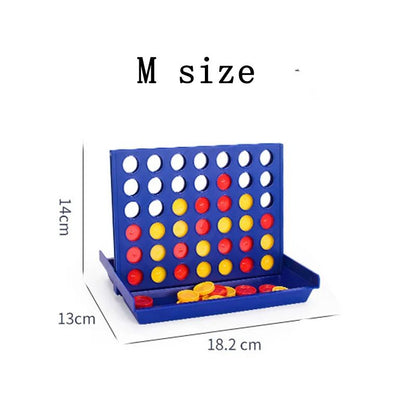 Foldable Connect 4 Game Educational Puzzle Toy for Kids and Family