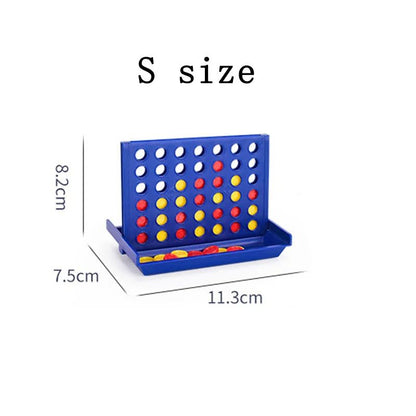 Foldable Connect 4 Game Educational Puzzle Toy for Kids and Family