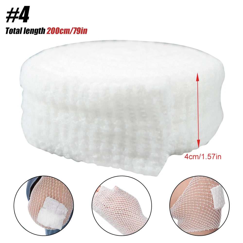 Elastic Net Wound Dressing, Breathable Tubular Bandage Mesh Retainer for Ankle & Adult Wound Care
