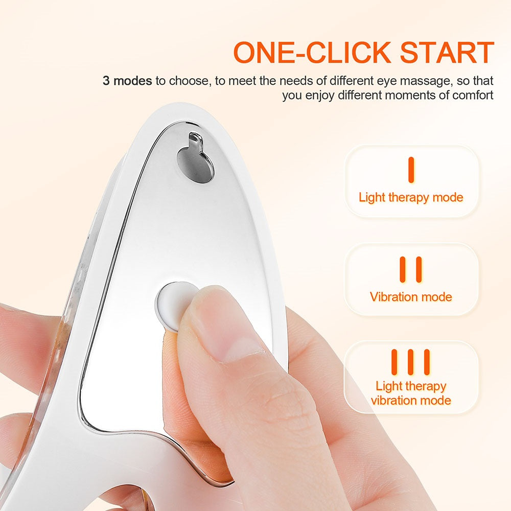 LED Eye Massager for Anti-Aging, Photon Therapy to Lighten Dark Circles & Smooth Fine Lines