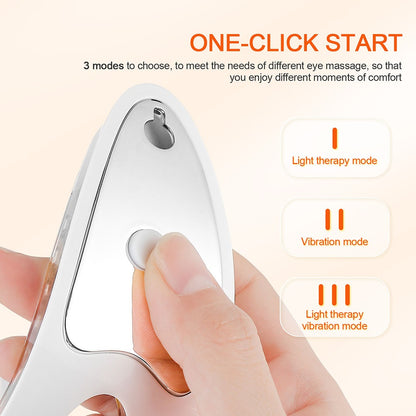 LED Eye Massager for Anti-Aging, Photon Therapy to Lighten Dark Circles & Smooth Fine Lines