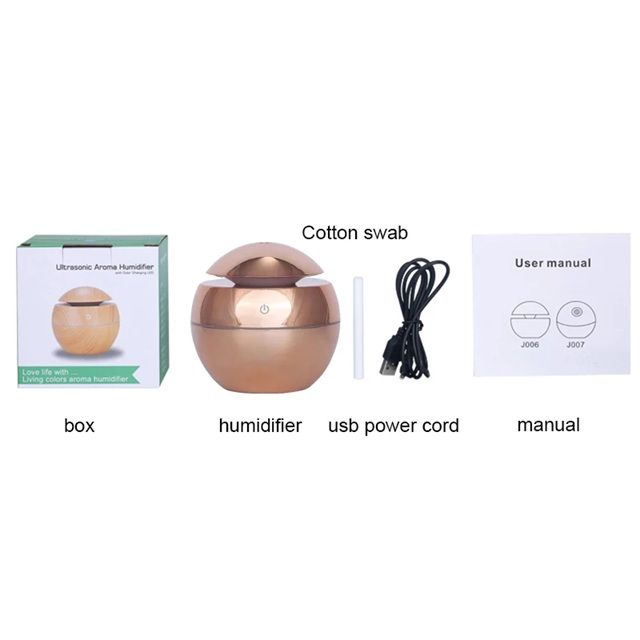 WhisperMist Compact USB Essential Oil Diffuser and Air Humidifier