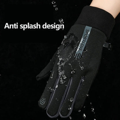 Winter Gloves for Women, Thermal Fleece Cycling Bike Gloves, Windproof & Waterproof Cold Resistance Mittens for Bicycle