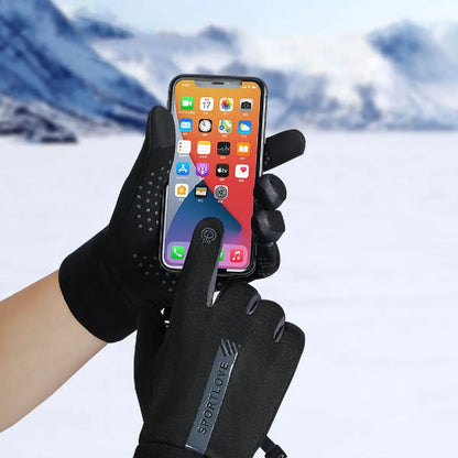 Winter Gloves for Women, Thermal Fleece Cycling Bike Gloves, Windproof & Waterproof Cold Resistance Mittens for Bicycle