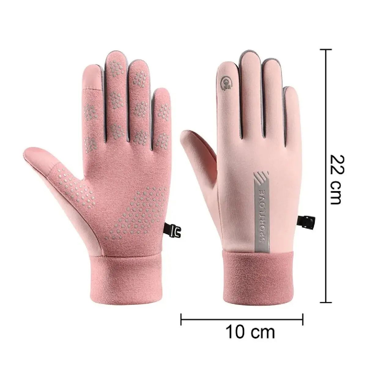 Winter Gloves for Women, Thermal Fleece Cycling Bike Gloves, Windproof & Waterproof Cold Resistance Mittens for Bicycle