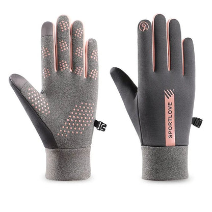 Winter Gloves for Women, Thermal Fleece Cycling Bike Gloves, Windproof & Waterproof Cold Resistance Mittens for Bicycle
