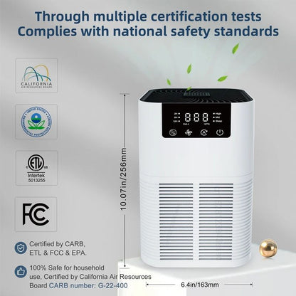 HEPA Air Purifier with Aromatherapy – Smoke Odor Eliminator & Negative Ion Generator for Home