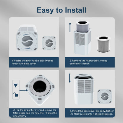 HEPA Air Purifier with Aromatherapy – Smoke Odor Eliminator & Negative Ion Generator for Home