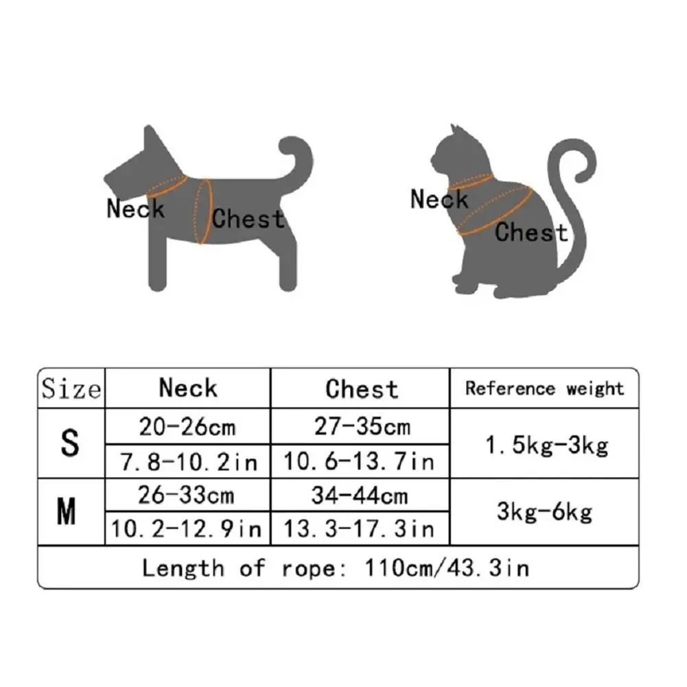 Undershirt Style Pet Leash Adjustable Cat Dog Harness, Breathable Leash for Small Pet, Convenient Pet Vest for Safe Walk