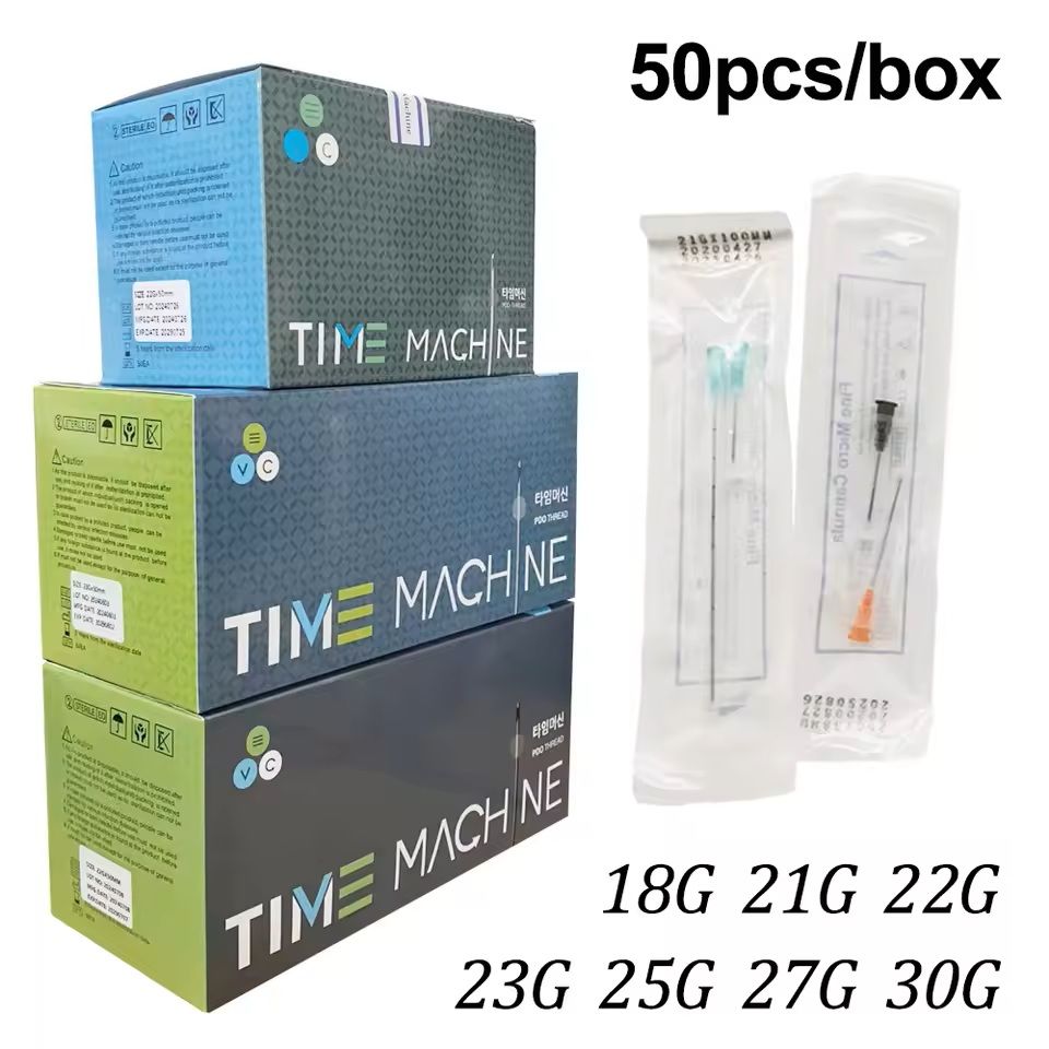 50pcs Blunt Tip Cannula Needles for Syringe and Body Piercing