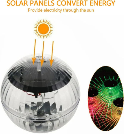 Solar Powered LED Floating Pool Ball Waterproof Glow Light for Ponds, Pool & Disco Show Color Changing