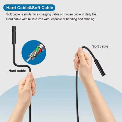 HD Waterproof Industrial Endoscope Camera for iOS with Flexible Cable (1m–10m)