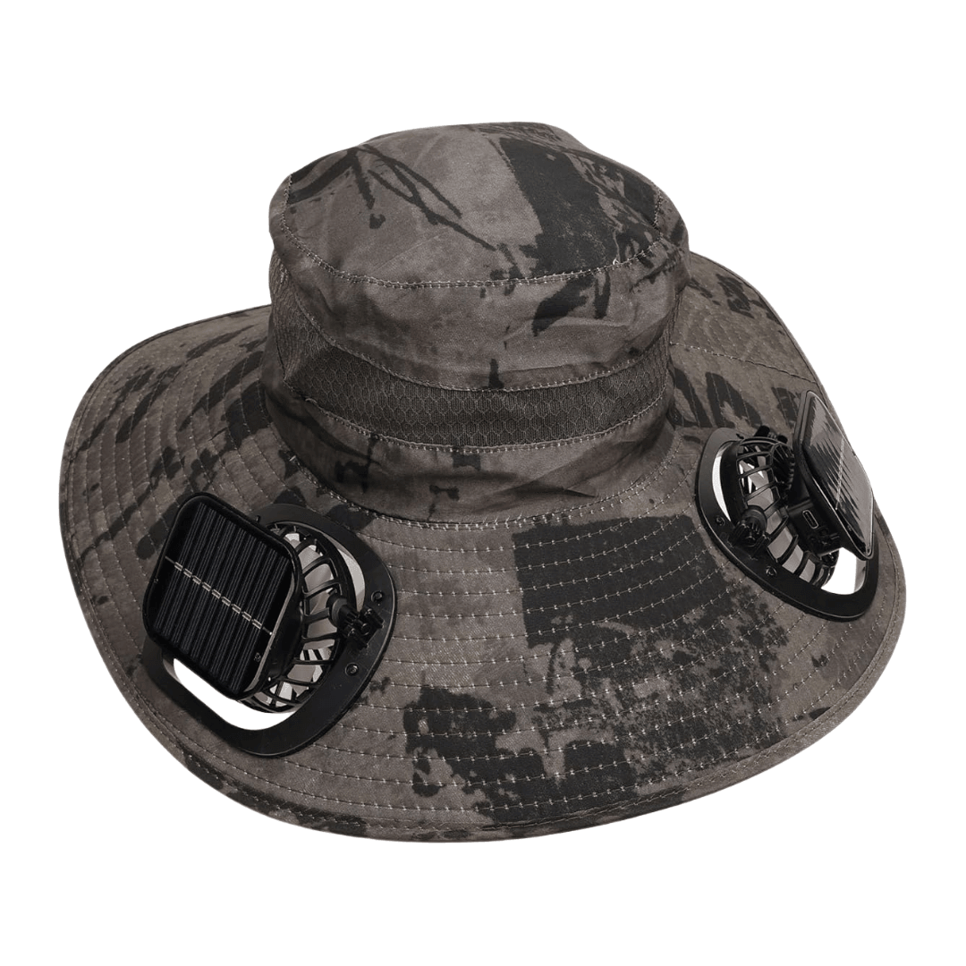 Outdoor Solar Wide Brimme Sun Hat With Fan