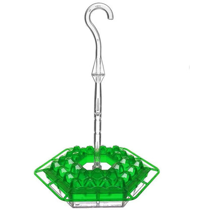 Hexagonal Hanging Bird Feeder with Hook for Garden