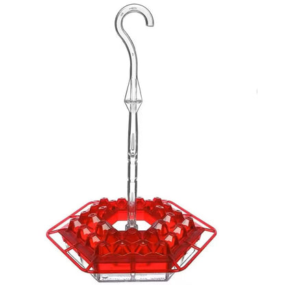 Hexagonal Hanging Bird Feeder with Hook for Garden