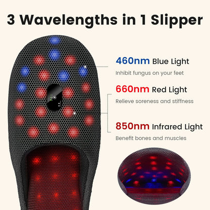 Rechargeable Red Light Therapy for Feet, Pulse Foot Therapy Device at Home for Inflammation & Itchiness Relief
