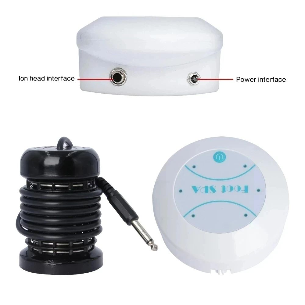 Ionic Detox Foot Spa Bath Machine with Massager, Foot Soak Detoxification System for Relieving Fatigue, Promoting Health