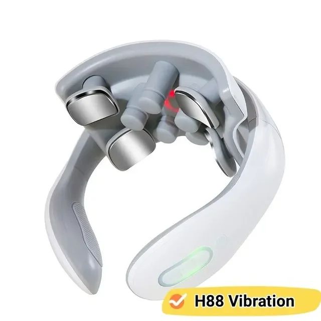 Neck Massager with Intelligent Charging Heating, Hot Pressing Magnetic Pulse Therapy Portable Fashionable for Multi User