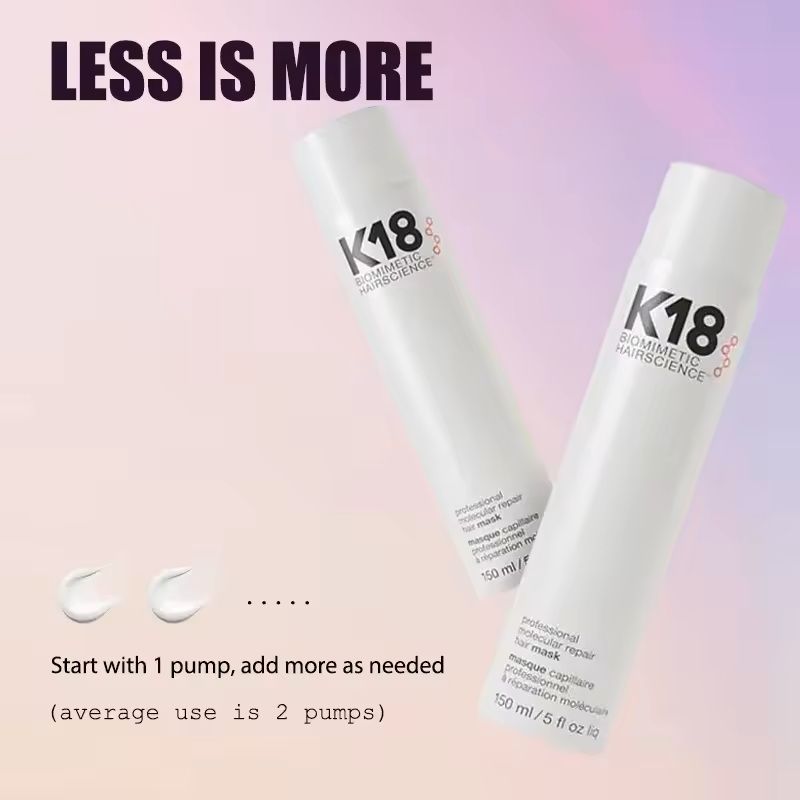 K18 Leave-In Repair Hair Mask for Dry Damaged Hair – 4-Minute Intensive Treatment