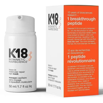 K18 Leave-In Repair Hair Mask for Dry Damaged Hair – 4-Minute Intensive Treatment