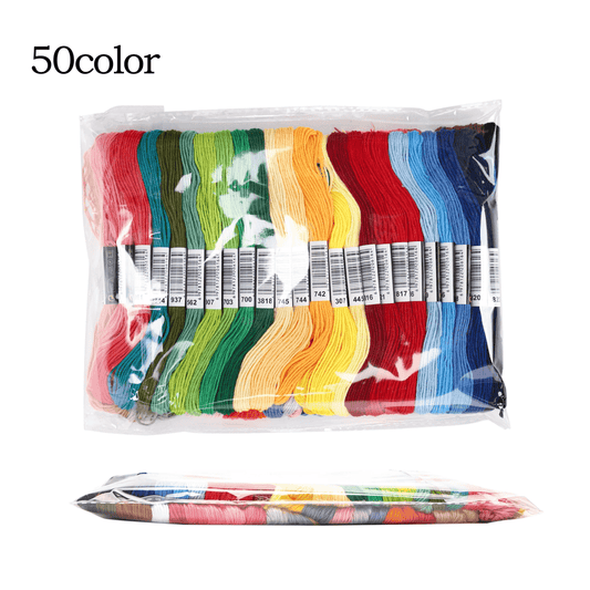 Premium Embroidery Floss Set – 50 to 447 Color Threads for Cross Stitch and Craft Sewing