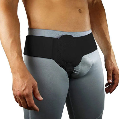 Hernia Belt Truss for Inguinal Sports Hernia Support, Adjustable Groin Pain Relief Strap, Breathable Recovery Band