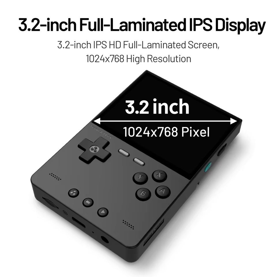 Trimui Brick Handheld Gaming Console with HD IPS Display Portable Retro Game Console