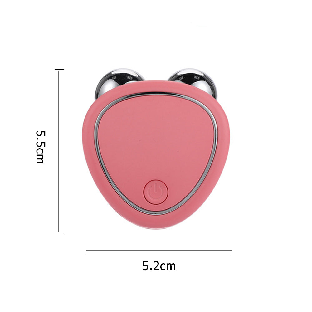 Microcurrent Roller Massager, Portable EMS Beauty Device for Facial Lifting, Swelling Reduction & Skin Rejuvenation