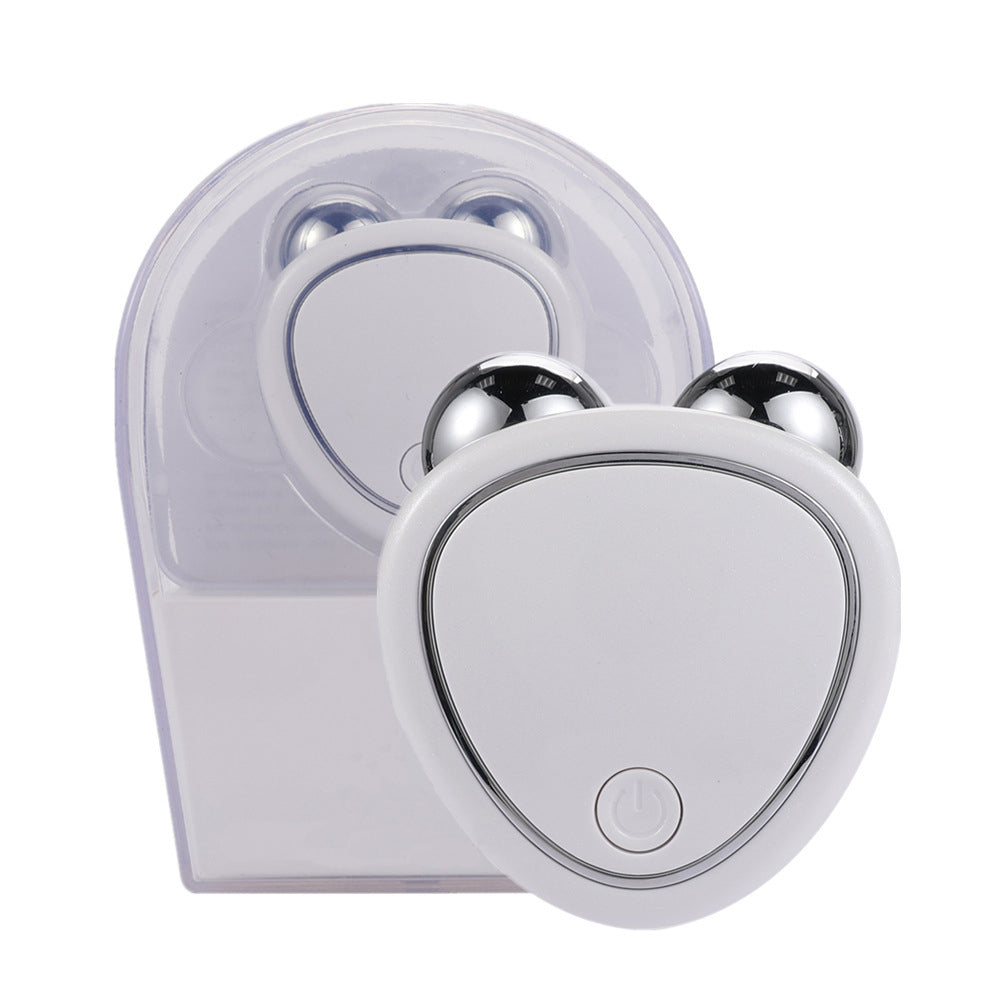 Microcurrent Roller Massager, Portable EMS Beauty Device for Facial Lifting, Swelling Reduction & Skin Rejuvenation