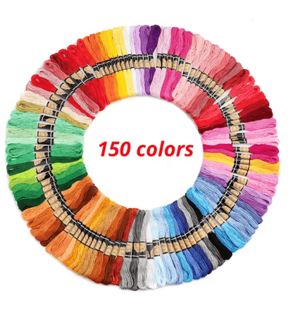 Multicolor Embroidery Floss Set – 50 to 447 Cotton Threads for Cross Stitch, DIY Crafts & Sewing Projects