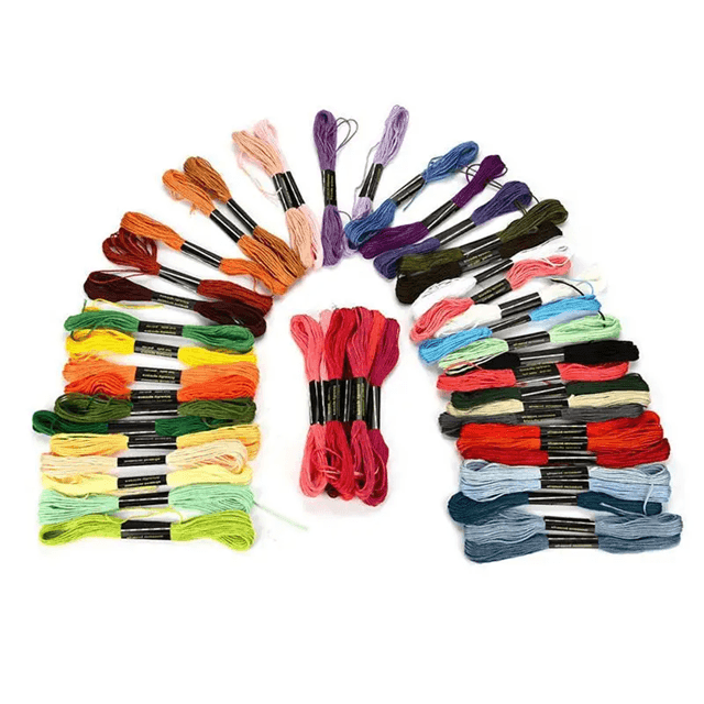 Multicolor Embroidery Floss Set – 50 to 447 Cotton Threads for Cross Stitch, DIY Crafts & Sewing Projects