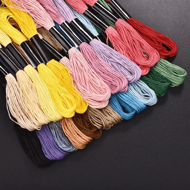 Multicolor Embroidery Floss Set – 50 to 447 Cotton Threads for Cross Stitch, DIY Crafts & Sewing Projects