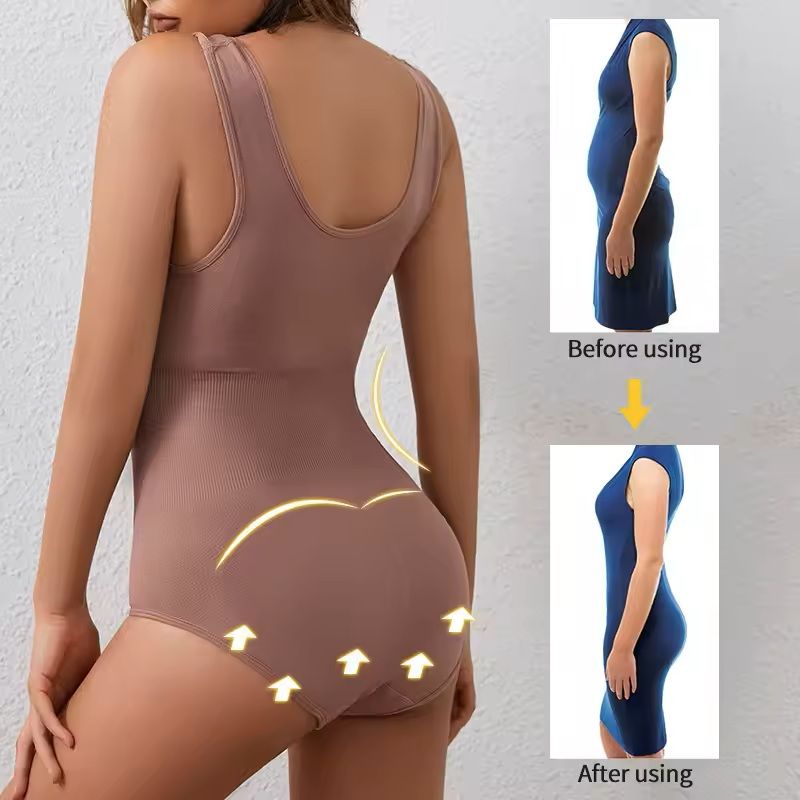 Plus Size Seamless Shapewear Bodysuit – Waist Trainer & Tummy Control