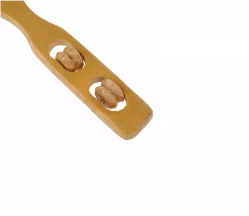 Bamboo Back Scratcher Massage Rollers, Long Reach Therapeutic Bamboo Massager Stick for Back, Shoulders & Body